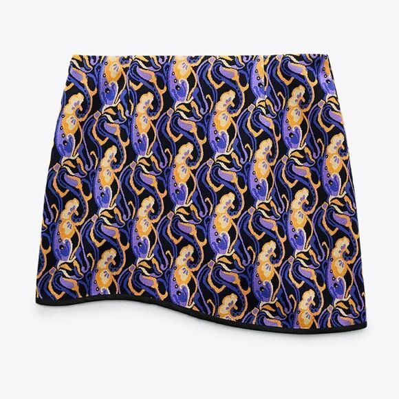 Zara Short Skirt Asymmetric New - Picture 6 of 6